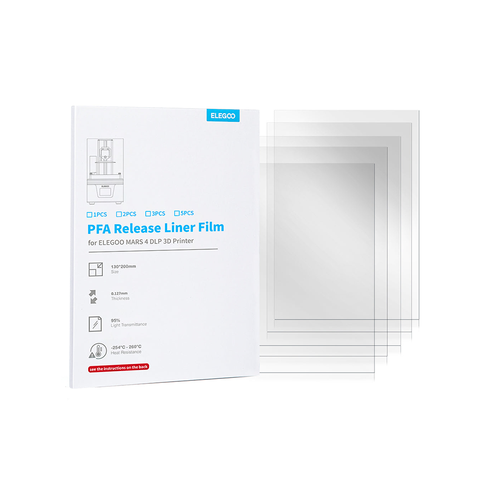Elegoo Mars 4 DLP PFA Release Film | High-Performance 5-Pack