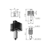X1/P1 Series Hotend for Bambu Lab