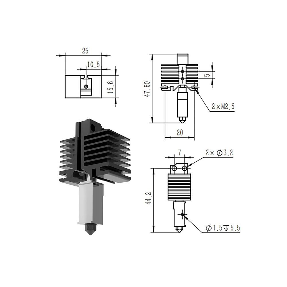 X1/P1 Series Hotend for Bambu Lab - Image 2