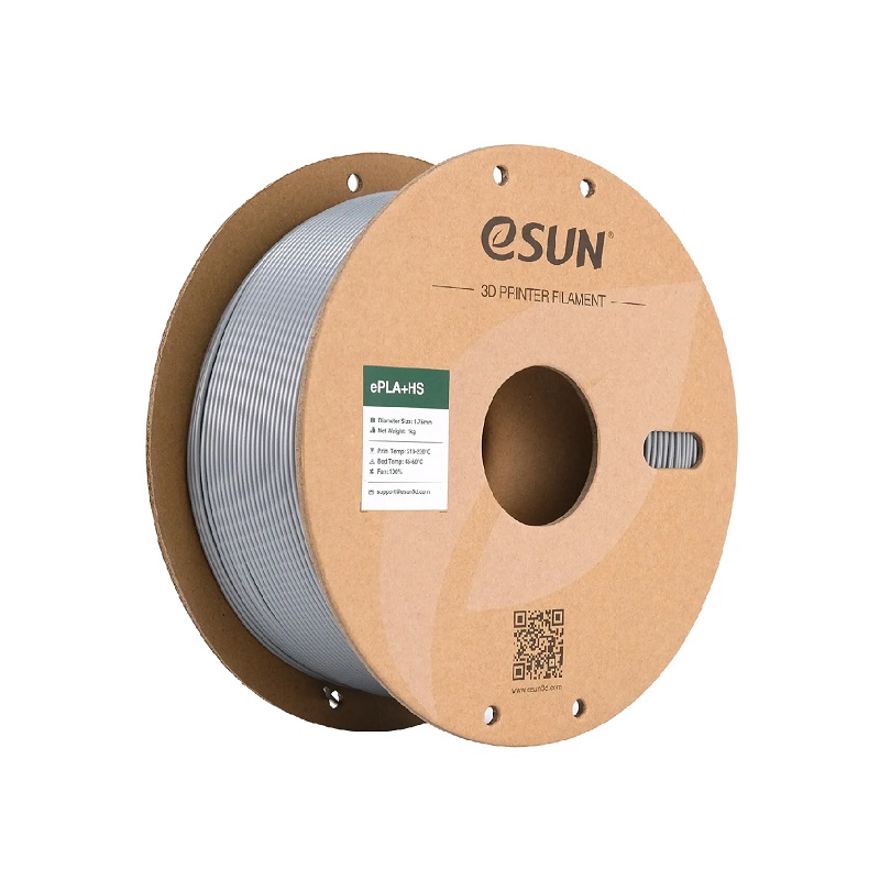 eSUN ePLA+HS High-Speed 3D Printing Filament | 1.75mm, 1kg (Silver)