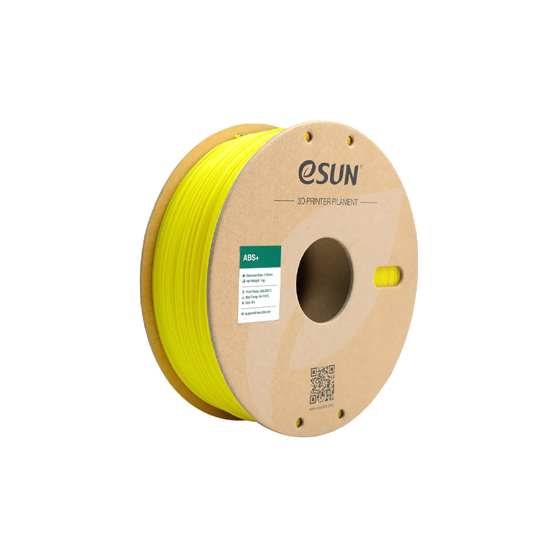 eSUN eABS+HS filament, 1.75mm, yellow, 1kg/roll, with paper roll