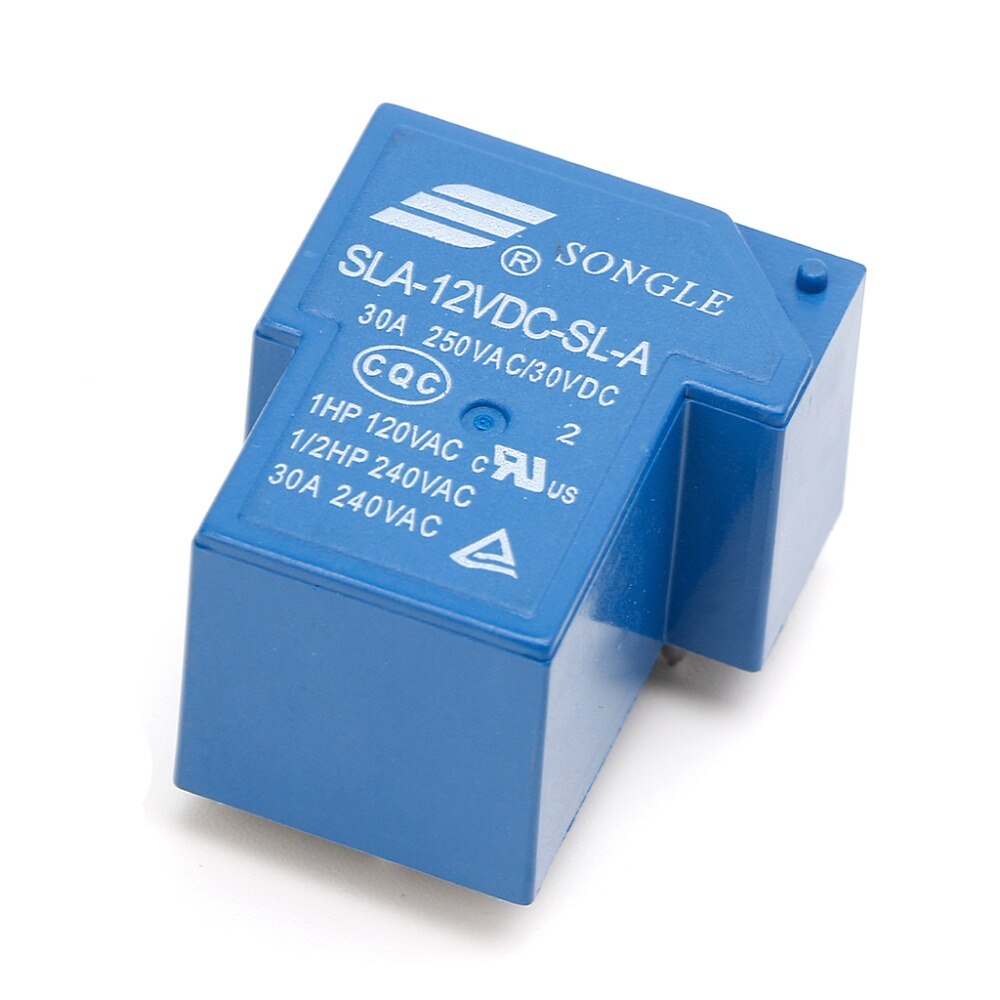 SLA-12VDC-SL-A 12V 30A Power Relay - 4 Pin High-Current Switching Relay