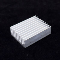 60x45x18mm Universal Aluminum Semiconductor Heat Sink - Silver Cooling Fin for ICs & Boards