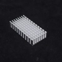 60x45x18mm Universal Aluminum Semiconductor Heat Sink - Silver Cooling Fin for ICs & Boards