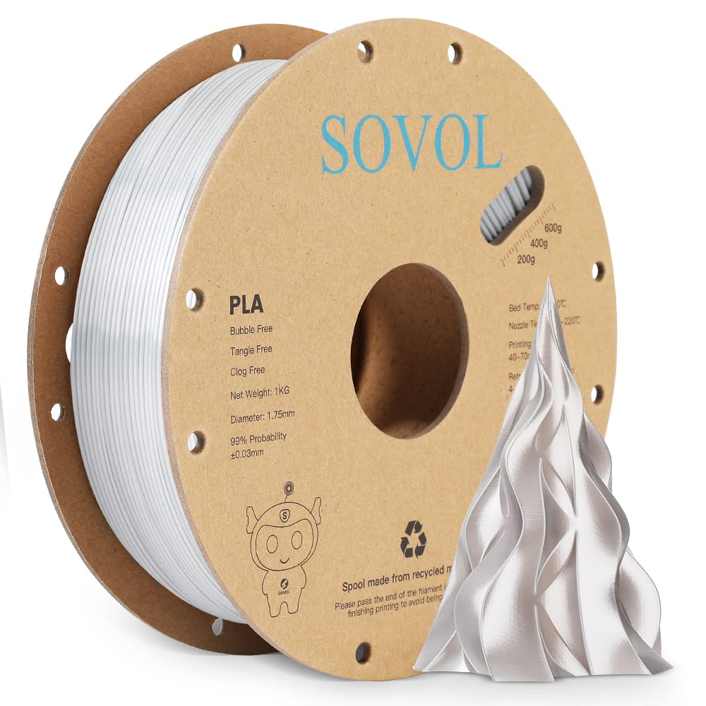 Sovol Matte PLA 3D Printing Filament (Grey) | 1.75mm, 1kg