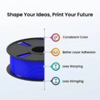 AlmightyFila 3D Printer Filaments PLA PRO GLOSSY ROYAL BLUE 1.75 MM / 1 KG