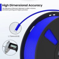 AlmightyFila 3D Printer Filaments PLA PRO GLOSSY ROYAL BLUE 1.75 MM / 1 KG