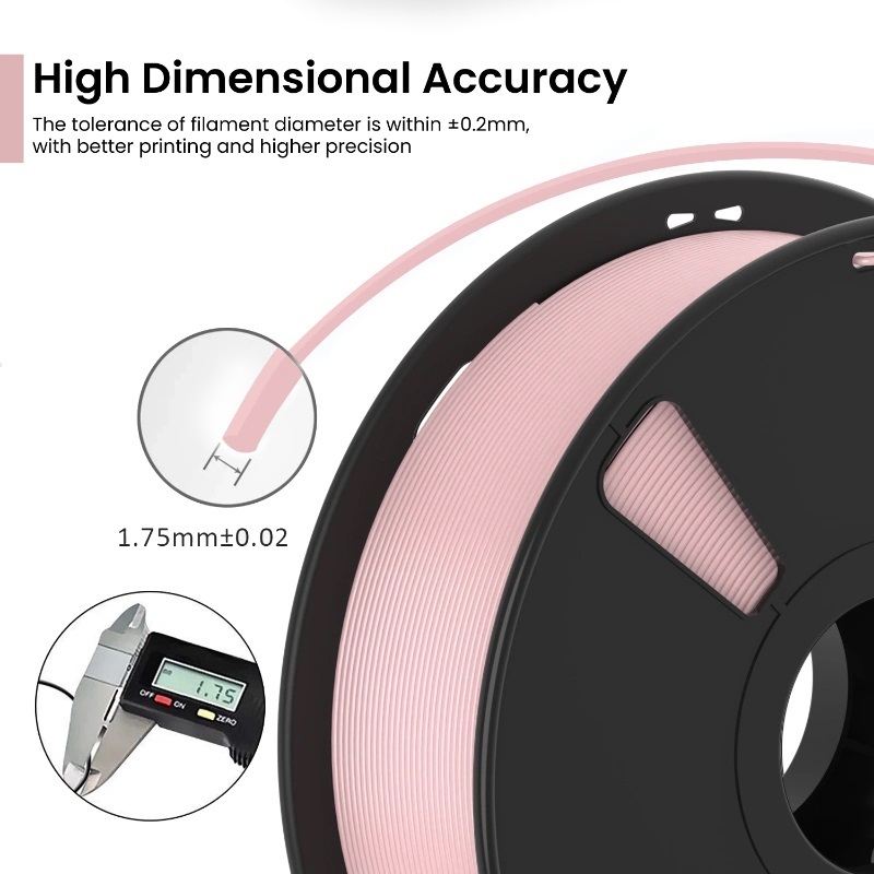 AlmightyFila 3D Printer Filaments PLA+ BABY PINK 1.75 MM / 1 KG - Image 3