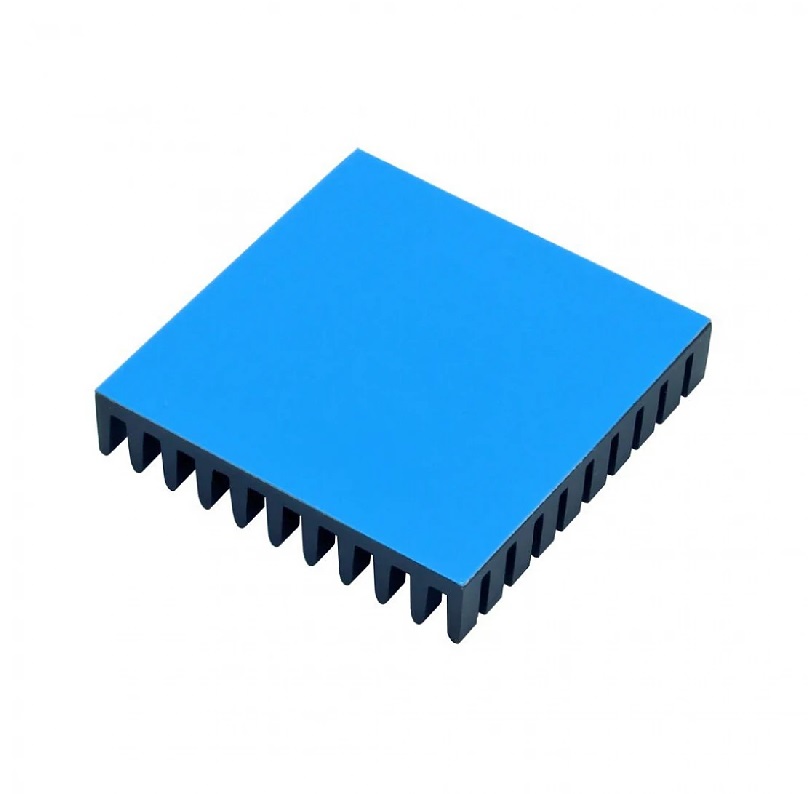 Aluminum Heatsink with Blue Thermal Tape Size: 40*40*10mm ( Colour : Black )