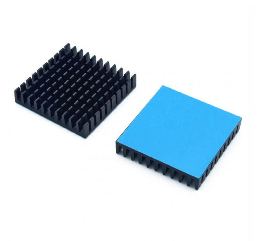 Aluminum Heatsink with Blue Thermal Tape Size: 40*40*10mm ( Colour : Black ) - Image 3