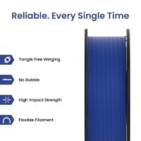 AlmightyFila 3D Printer Filaments PLA+ NAVY BLUE 1.75 MM / 1 KG