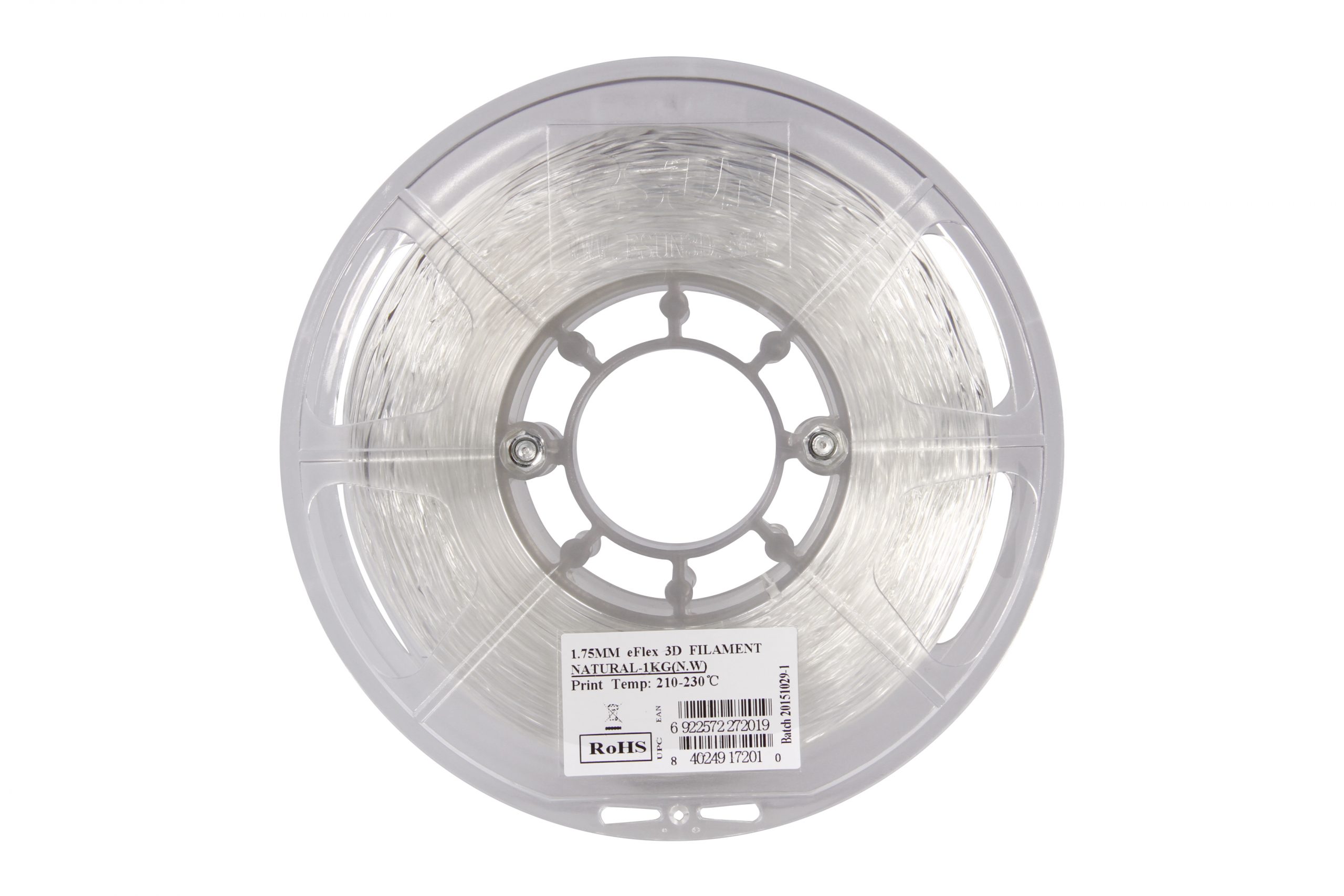 eSUN eFlex TPU 87A Flexible Filament | 1.75mm, 0.5kg (Natural) - Image 4