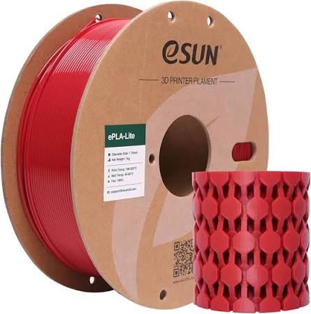 eSUN eABS+HS High-Speed 3D Printing Filament | 1.75mm, 1kg (Fire Engine Red)