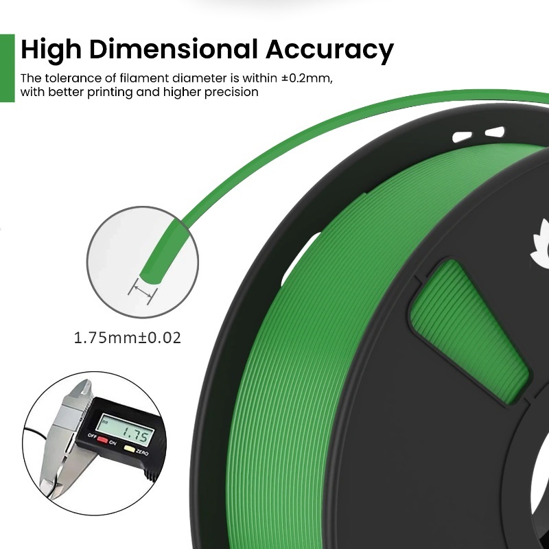 AlmightyFila 3D Printer Filaments PLA+ FOREST GREEN 1.75 MM / 1 KG - Image 4