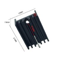 SME SYN 1510-22MM Compact Aluminum Heat Sink - 22mm High-Efficiency Cooling Fin for Electronic Components