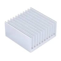 50x25x10mm Universal Aluminum Heat Sink - Silver Cooling Fin for Chips, Boards & ICs