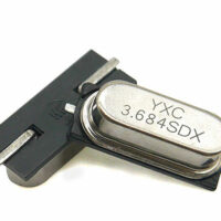 HC-49SMD 3.6864 MHz 20pF ±20ppm 2-Pin SMD/SMT Quartz Crystal (Pack of 2)