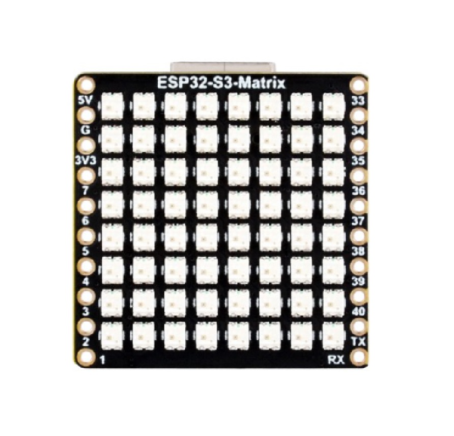ESP32-S3-Matrix Development Board | 8x8 RGB Matrix | WiFi & Bluetooth LE - Image 2