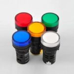 AD16-16E 16.5MM LED Power Pilot Signal Indicator | 12V-48V AC/DC Red Lamp (IP65)