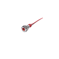 10MM Red LED Metal Signal Indicator | 10V-24V Stainless Steel Pilot Lamp (IP65)