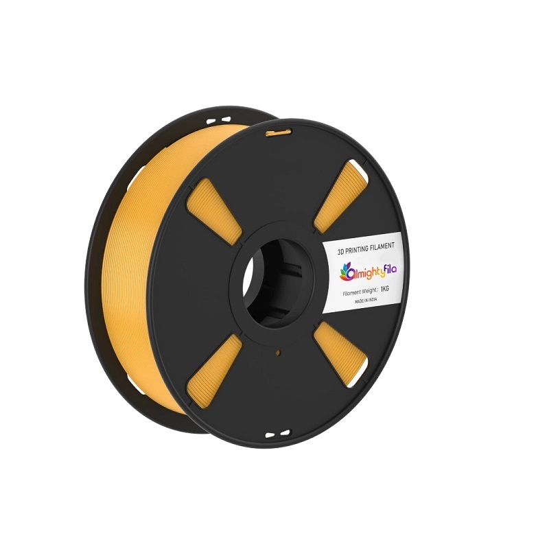 AlmightyFila PLA+ 3D Printing Filament (Gold) | 1.75mm, 1kg