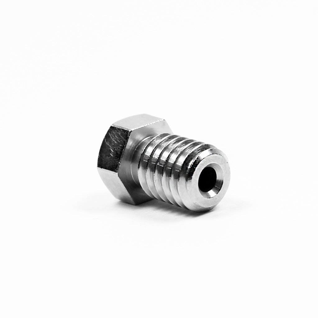 M6 Thread Stainless Steel Nozzle for E3D V5/V6 Hotends - 1.75mm Filament x 0.8mm Nozzle Diameter - Image 2