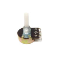 1kΩ 3-Pin 15mm Shaft Rotary Potentiometer with Plastic Knob (Pack of 3)