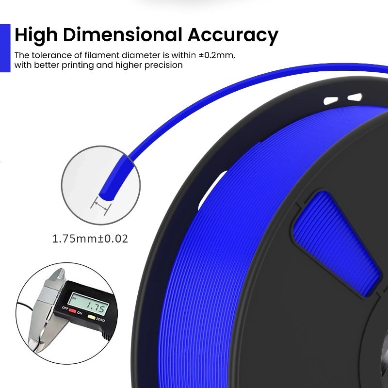 AlmightyFila 3D Printer Filaments PLA+ ROYAL BLUE 1.75 MM / 1 KG - Image 4