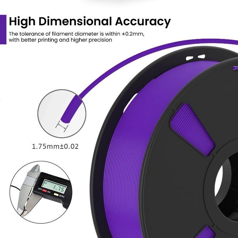 AlmightyFila PLA+ 3D Printing Filament (Super Violet) | 1.75mm, 1kg - Image 4