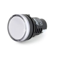 White AC/DC 6V 30mm AD16-30DS LED Power Pilot Signal Indicator Lamp IP65 Panel Mount