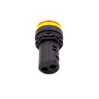 AD16-22DS 22MM LED Power Pilot Signal Light | 220V-380V AC Yellow Indicator Lamp (IP65)