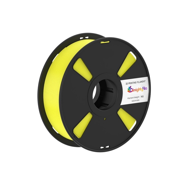 AlmightyFila 3D Printer Filaments PLA+ LEMON YELLOW 1.75 MM / 1 KG