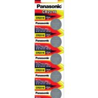 Panasonic CR2016 3V Lithium Coin Battery-5Pcs.