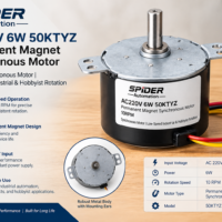 AC220V 6W 50KTYZ Permanent Magnet Synchronous Motor 10RPM/MIN