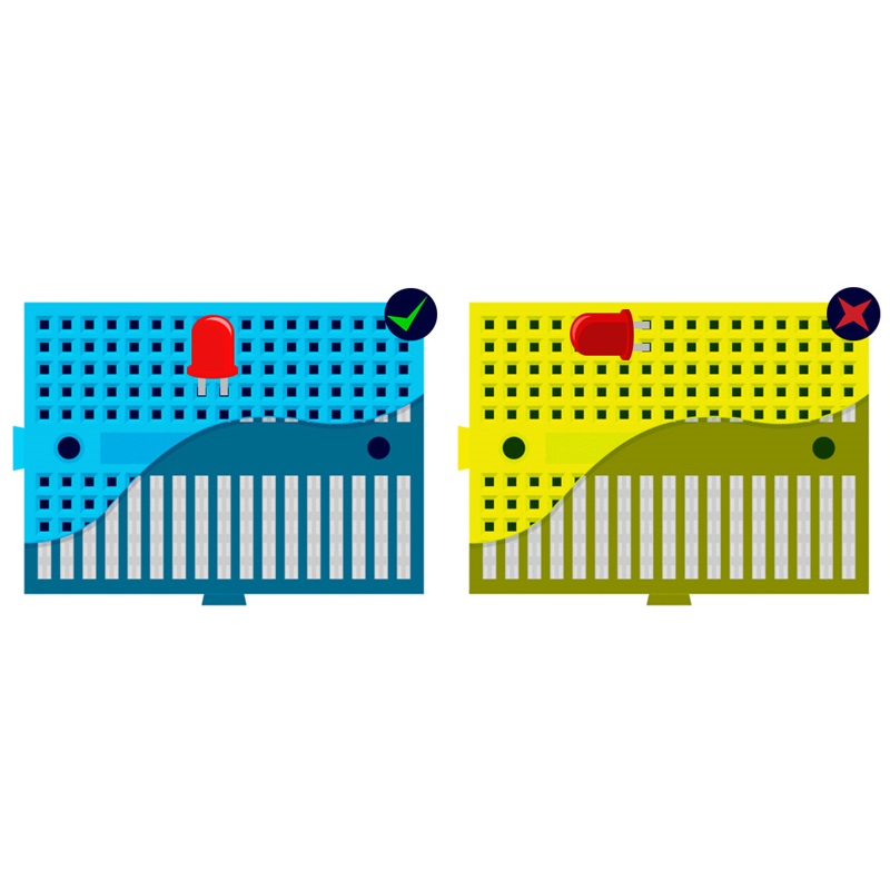 170 pts Mini Breadboard SYB-170 Yellow - Image 3