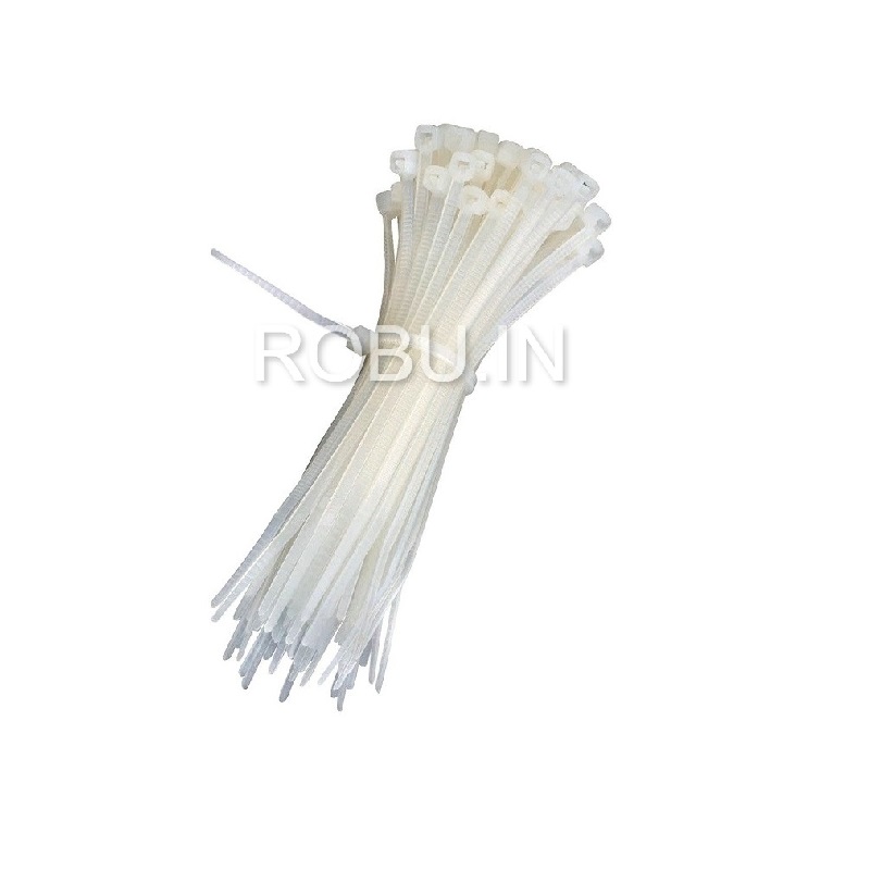Nylon Cable Zip Ties 150 mm White (100pcs)