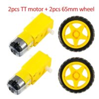 2WD Mini Round Double-Deck Smart Robot Car Chassis DIY Kit