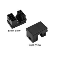 PH38A ATX 8Pin Adapter ATX 8Pin Female to 8Pin Male 180 Degree Angled Adapter for Desktops Graphics Card