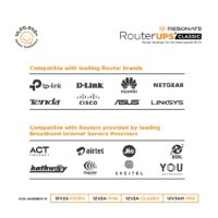 RESONATE RouterUPS? | Upto 6 Hours of Power Backup | 2?2000 mAh Battery | Mini UPS for WiFi Router | Compatible with All 9V <1A Devices, CCTV, FTTH, IoT and More