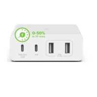 Belkin 108W GaN 4 Port (2 USB-A and 2 USB-C PD 3.0) Fast Charger with PPS Technology ? White