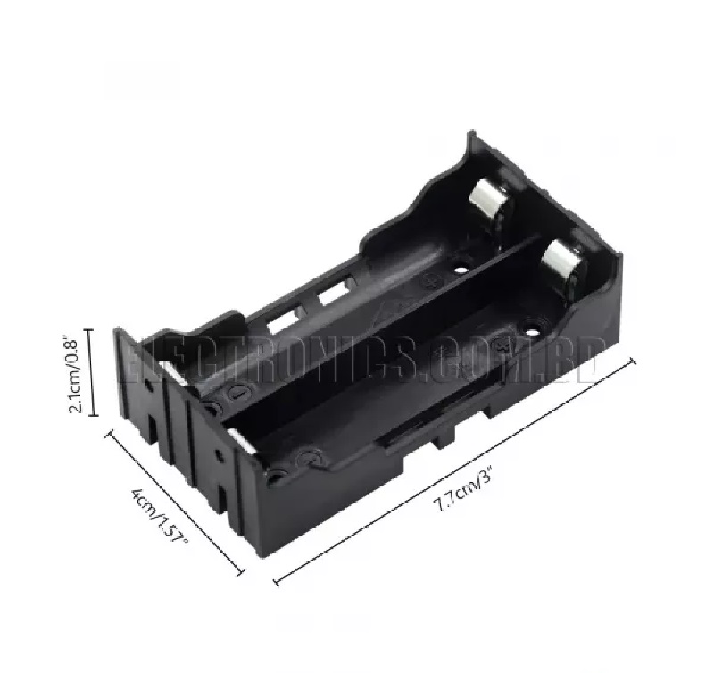 2 x 18650 BLM Cell Box, with Pin, Without Cover - Image 3