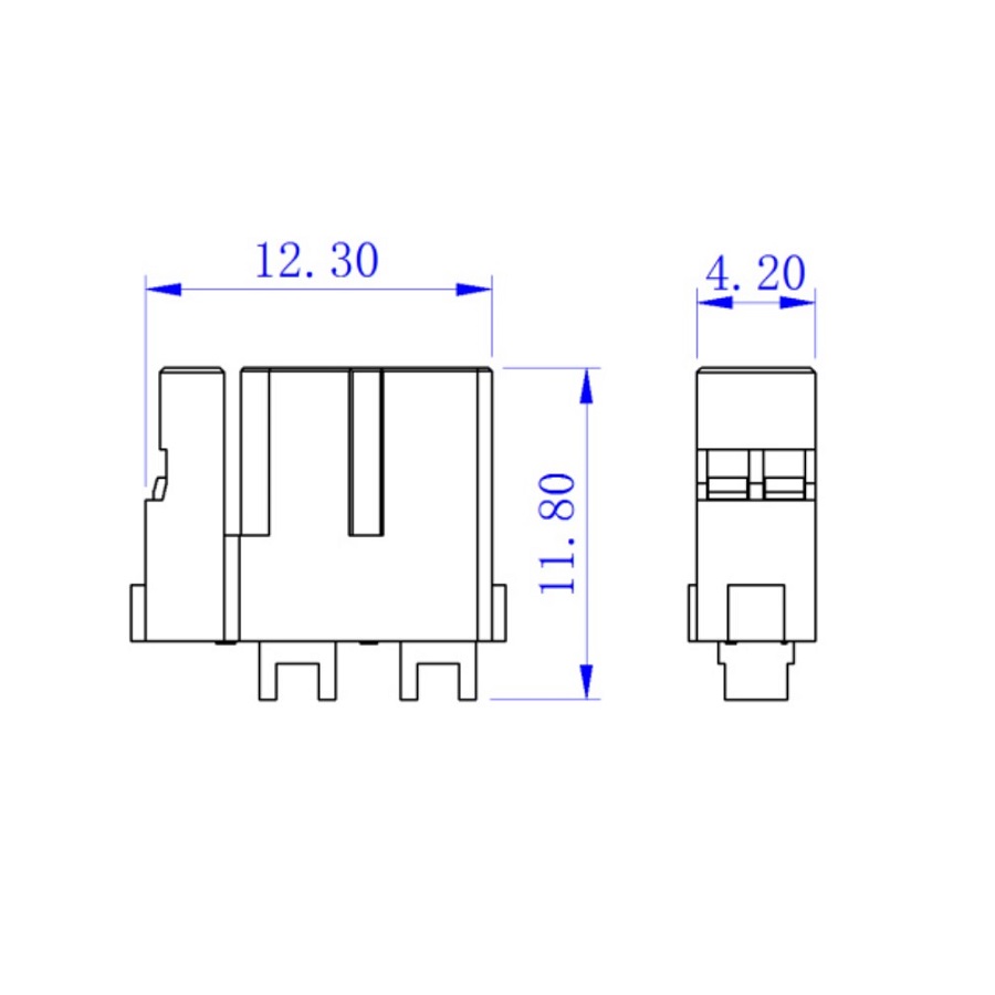 (SPIDER Automation) Amass XT30PB(2+2) Male Battery Connector | XT30(2+2)PB-M.G.B | 20A, 500V DC - Image 2