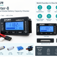 (SPIDER Automation) CellMeter-8 Multi-Functional Digital Battery Capacity Checker & Servo Tester