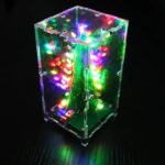DC 5V Operated Colorful Christmas LED Tree DIY kit with Acrylic Case