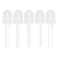 Diffused RGB Common Anode LED ? 10mm Tricolor (5pcs)