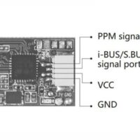 FlySky FS-A8S 2.4G 8CH Mini Receiver Module Rev 2