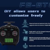 FlySky FS-ST8 2.4 GHz ANT Transmitter with FS-SR8 receiver (Upgraded Version)