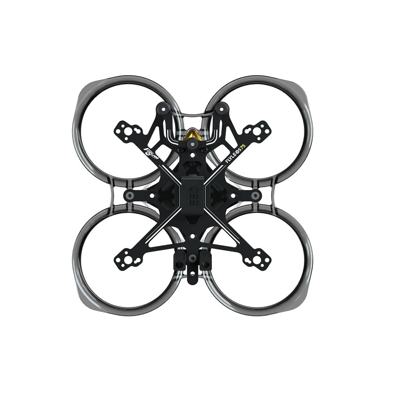 Flywoo FlyLens 75 O3 Lite Frame kit ? Clear Black - Image 2
