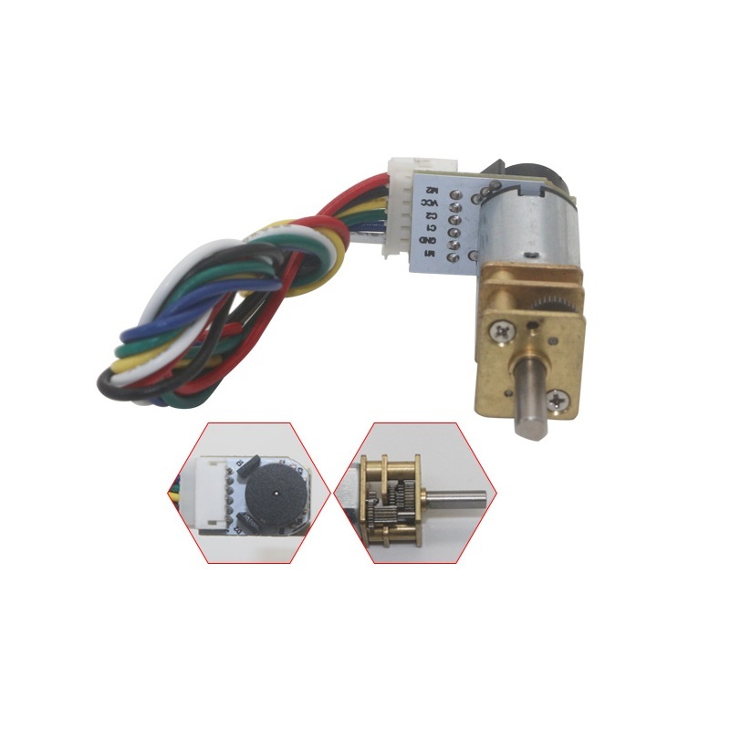 (SPIDER Automation) N20 Micro Metal Gear Motor with Encoder (35 RPM, 3V DC) - Image 5
