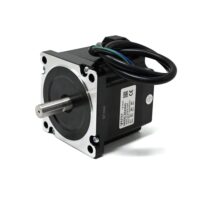 Rtelligent 86AM45 STEPPER MOTOR, 86mm FLANGE, 4.5N.M. HOLDING TORQUE, 4 LEADS 12.7mm SHAFT